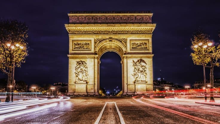 Champs-Élysées and Arc de Triomphe