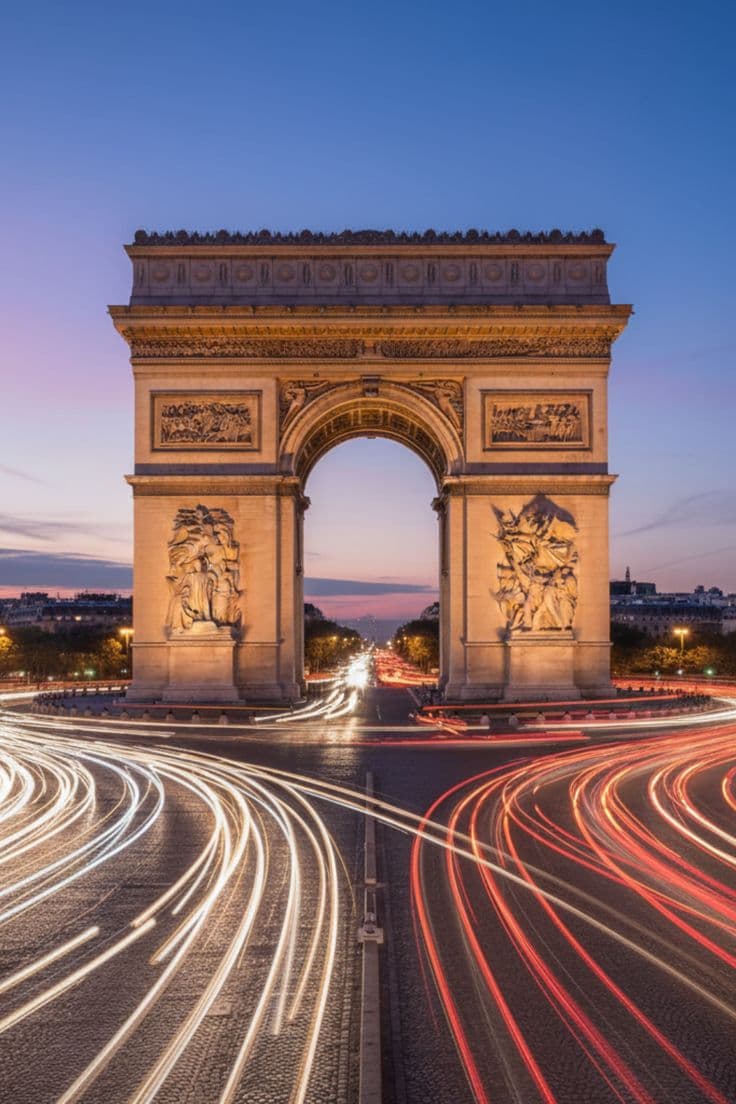 Champs-Élysées and Arc de Triomphe